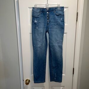 Kut From The Kloth Catherine High Rise Boyfriend Distressed Jeans